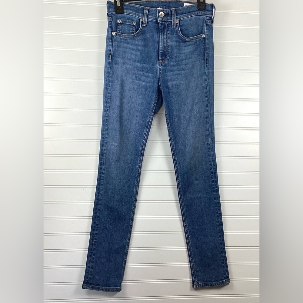 Rag & bone Women's High Rise Ankle Skinny
Jeans $225 Straight Leg Size 26